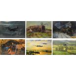 After TERENCE CUNEO (1907-1996); three limited edition coloured prints, "Autumn of Steam", 665/850,