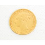 A Victoria full sovereign, 1887 (young head).