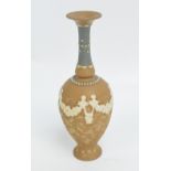 A Royal Doulton Slater's Patent Silicon "Part Chiné Ware" vase,