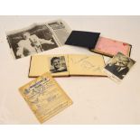 Two autograph albums including stars of stage and screen featuring Mae West, Danny Kaye,