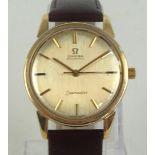 OMEGA; a 9ct gold cased Seamaster Automatic gentleman's wristwatch,
