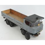 A scratch built model of an open backed truck inscribed "Dudley and Blowers Green Transport Upper