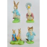Two large Beswick Beatrix Potter figures; "Peter Rabbit" and "Jemima Puddleduck",