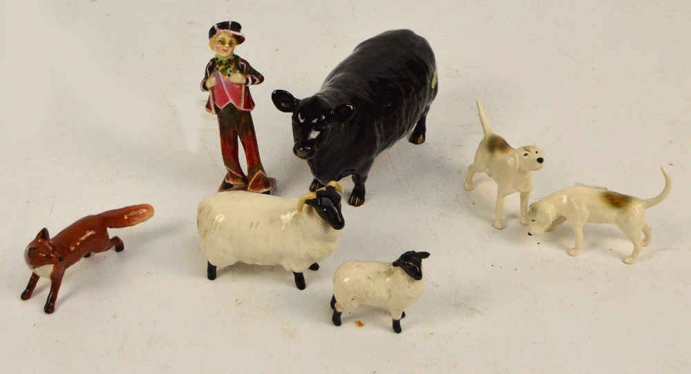 A Beswick figure of an Aberdeen Angus cow, approved by The Aberdeen Angus Cattle Society,