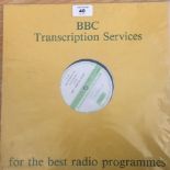 BBC Transcription Disc; 883 - Absolute Beginners x2.