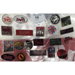 A collection of original badges.