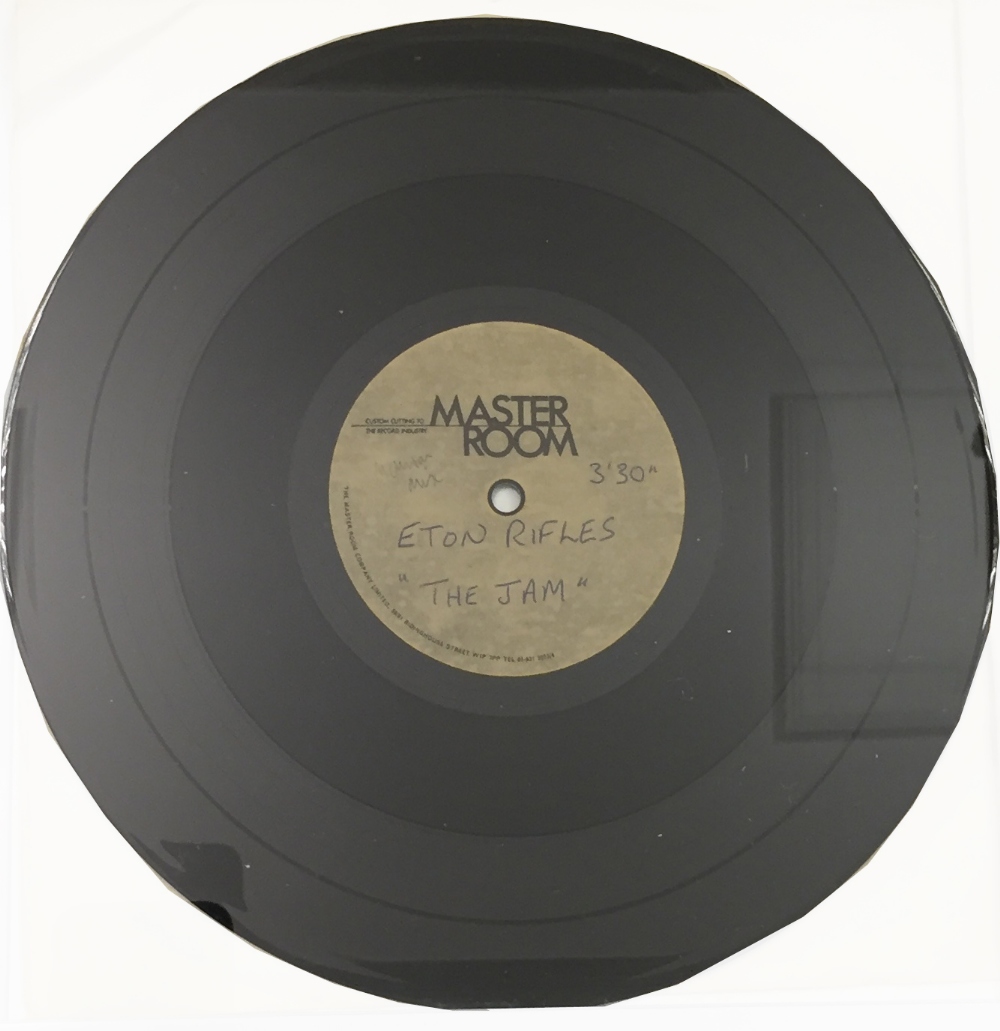 An original 10" acetate; Eton Rifles, Master Room, 3.30 version.