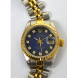 Rolex; a c1990s ladies' 26mm bi-metal Oyster Perpetual Datejust Superlative chronometer wristwatch,