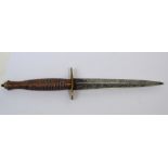 A Knowles third pattern commando dagger, c.1945, length 28cm.