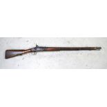 An 1842 pattern smooth bore musket, stamped 1293.