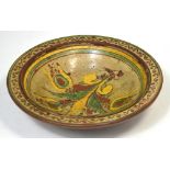 A large bowl attributed to Carlo Manzoni for Della Robbia, diameter 30cm.