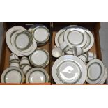 A Royal Doulton 'Rondelay' part dinner and tea service to include dinner plates, saucers, cups,