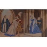 UNATTRIBUTED; a pair of mid 19th century Continental watercolours,