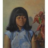 TERENCE CUNEO (1907-1996); oil on canvas 'The Chinese Girl, Siew Mai, Penang', signed,