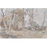 OLIVER HALL (1869-1957); a watercolour 'Bardsea Forest', signed lower right, approx 26 x 39cm,