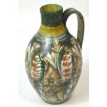 Glyn Colledge for Denby; a large pitcher, stamped signature to base,