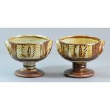 MICHAEL CARDEW (1901-1983) for Wenford Bridge Pottery; a pair of stoneware chalices,