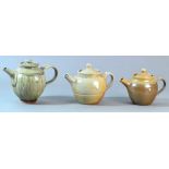 Winchcombe Pottery; two stoneware teapots, impressed WP mark to one,