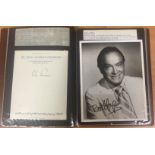 An album of autographs and signed photographs, mainly relating to stars of music,