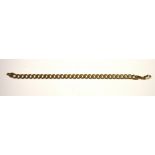 A 9ct gold link bracelet, approx 12g.