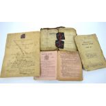 A militaria collection to include a Soldier's Release Book Class A containing two Royal Marine