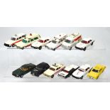 A quantity of Corgi and Dinky playworn vehicles to include two Corgi Austin A60,