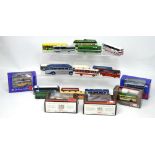 Five various boxed EFE Exclusive First Editions and Corgi buses and a further quantity of unboxed