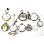 Joseph Hackler (Preston); a hallmarked silver full hunter pocket watch,