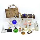 A collection of vintage and modern perfume bottles, to include Art Deco examples, Avon bottles,