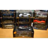 Ten boxed Maisto 1:18 scale vehicles (10).