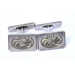 A pair of silver Georg Jensen cufflinks, approx 19g.