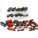 A quantity of unboxed Corgi largely haulage vehicles and accessories.