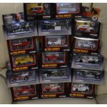 Nine boxed Corgi Fire Hero's vehicles,