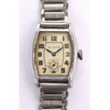 Bulova; a 1935 'Lone Eagle' watch,