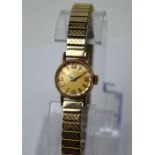 Revue; a 9ct gold ladies' wristwatch,