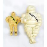 Two Mr Bibendum figures to advertise Michelin Tyres.