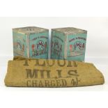 Two vintage FMS (Farm Products) Ltd tins of prepared vegetables, dated 1948 (WWII ration food),