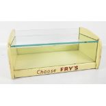 A 1960s Fry's Chocolate two tier glazed cabinet, inscribed "Recommended Fry's" and "Choose Fry's",