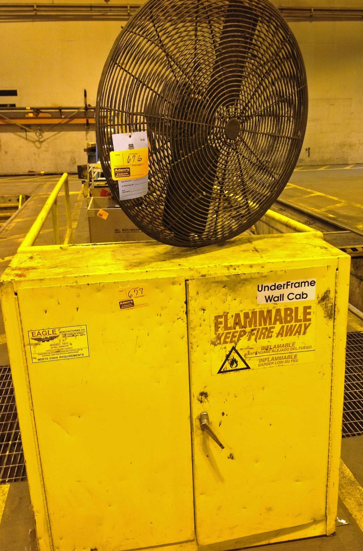 Flammable Liquids Storage Cabinet & Fan