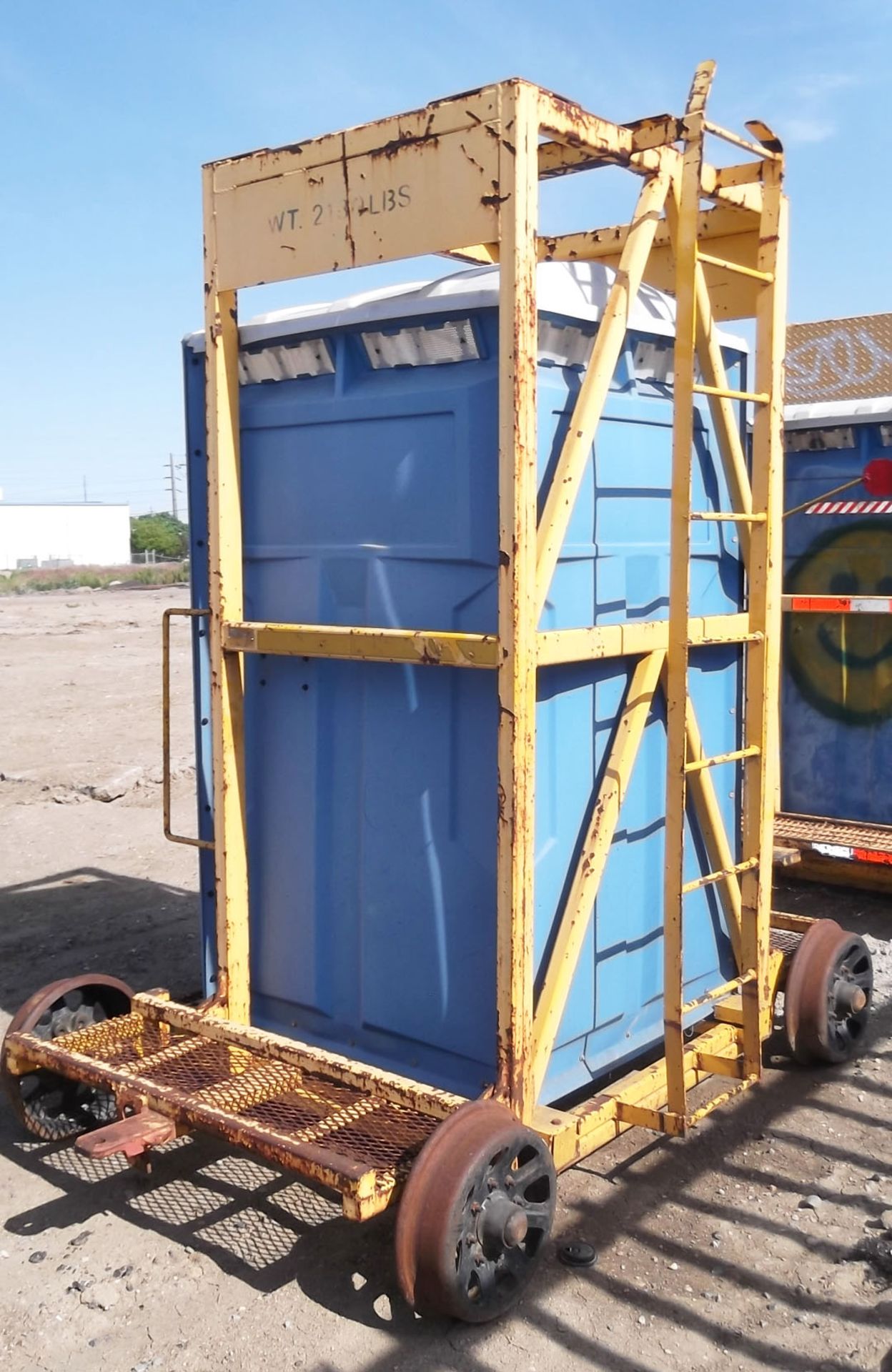 PTC PORTABLE TOILET ON RAILS - Man/Ser# N/A - Image 2 of 4