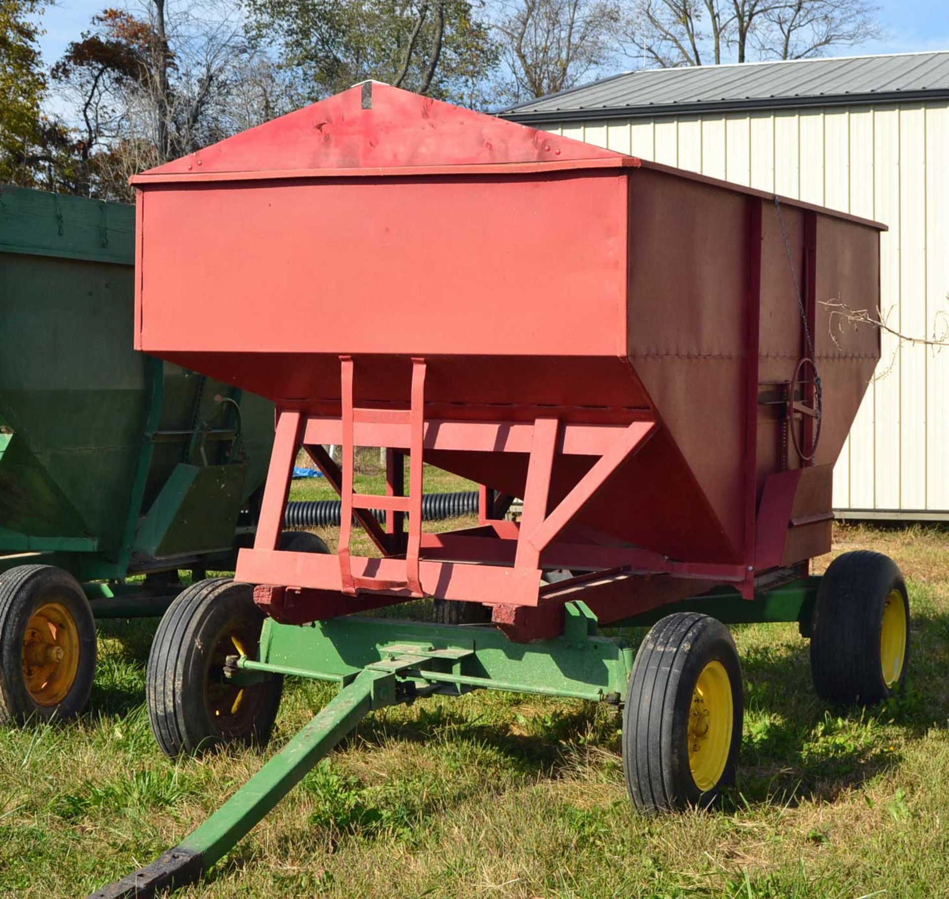 Red Grain Wagon