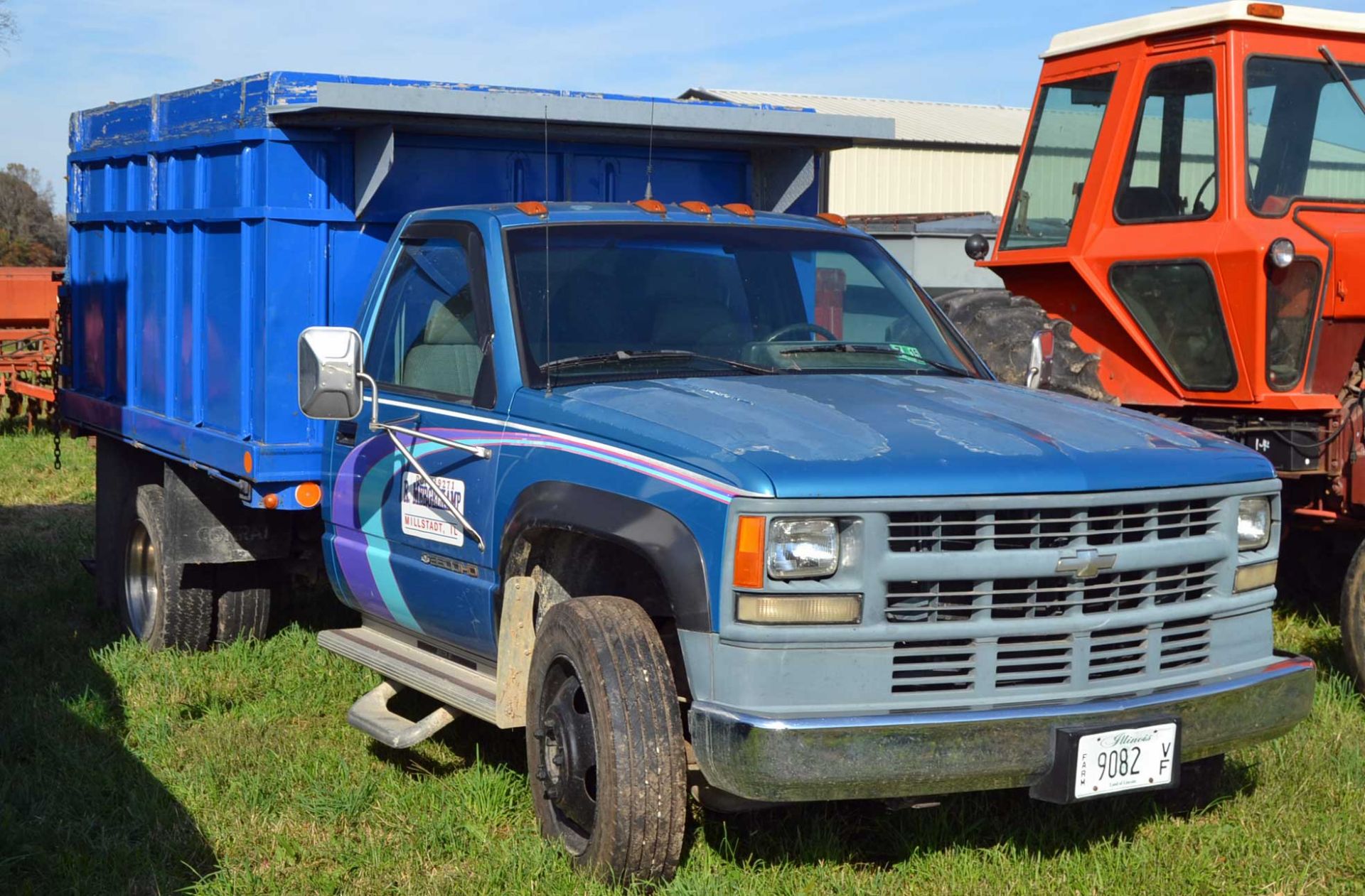 1993 Chevrolet 3500 HD Cheyenne Truck with Dump Bed, 127,208 Miles, VIN#1GBKC34F4PJ104564