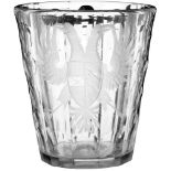 Wappenbecher 18./19. Jh. Farbloses Glas mit umlaufendem Facetten- und Kugelschliff. Gravierter