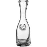 Kleine Massflasche Kanton Bern um 1900. Farbloses Glas mit 1 dl-Eichung und bernischem Eichsiegel.