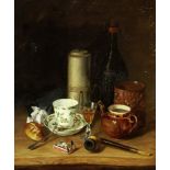 Vautier Otto Adolphe Paul 1863 Düsseldorf - 1919 Genf "Nature morte". Oel auf Leinwand. Unten rechts