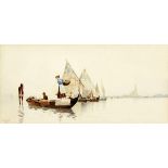 Gachet Jules 1859 Echallens - 1914 Nyon "Venise". Aquarell auf Büttenpapier. Unten links signiert,