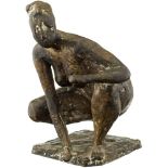 Annoni Franco 1924 Luzern "Weiblicher Akt". Bronzeskulptur. Signiert, datiert 1960. Giesserstempel