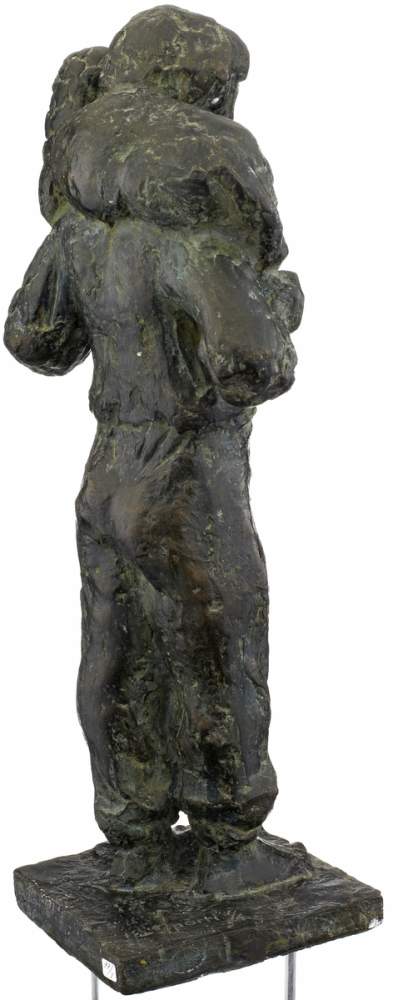 Spörri Eduard 1901 - 1995 Wettingen "Der Hirte". Bronzeskulptur patiniert. Signiert Nr. 1/6. - Image 2 of 4
