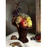 Daynes-Grassot Suzanne 1884 - 1976 Paris "Les fruits d'automne". Oel auf Leinwand. Signiert.