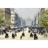 Chapuis Pierre 1863 - 1942 Paris "Paris um 1900". Oel auf Malkarton. Unten links signiert und